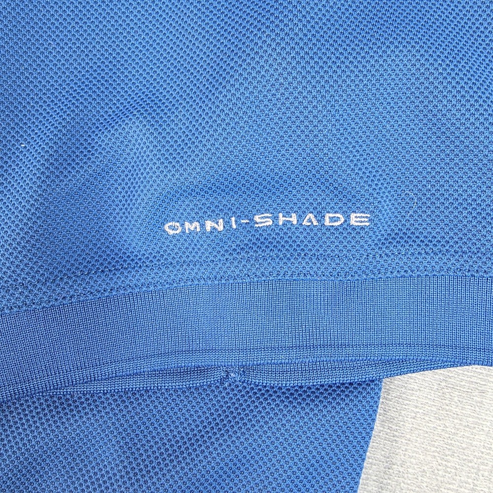 Columbia Polo Shirt Mens Large PFG Perfect‎ Cast Blue Vented Omni-Shade XM6930 - Picture 5 of 15